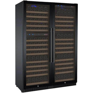 Allavino 47" Wide FlexCount II Tru-Vino 349 Bottle Three Zone Black Side-by-Side Wine Refrigerator (3Z-VSWR7772-B20) - PrimeFair