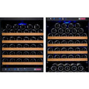 Allavino 47" Wide FlexCount II Tru-Vino 349 Bottle Three Zone Black Side-by-Side Wine Refrigerator (3Z-VSWR7772-B20) - PrimeFair