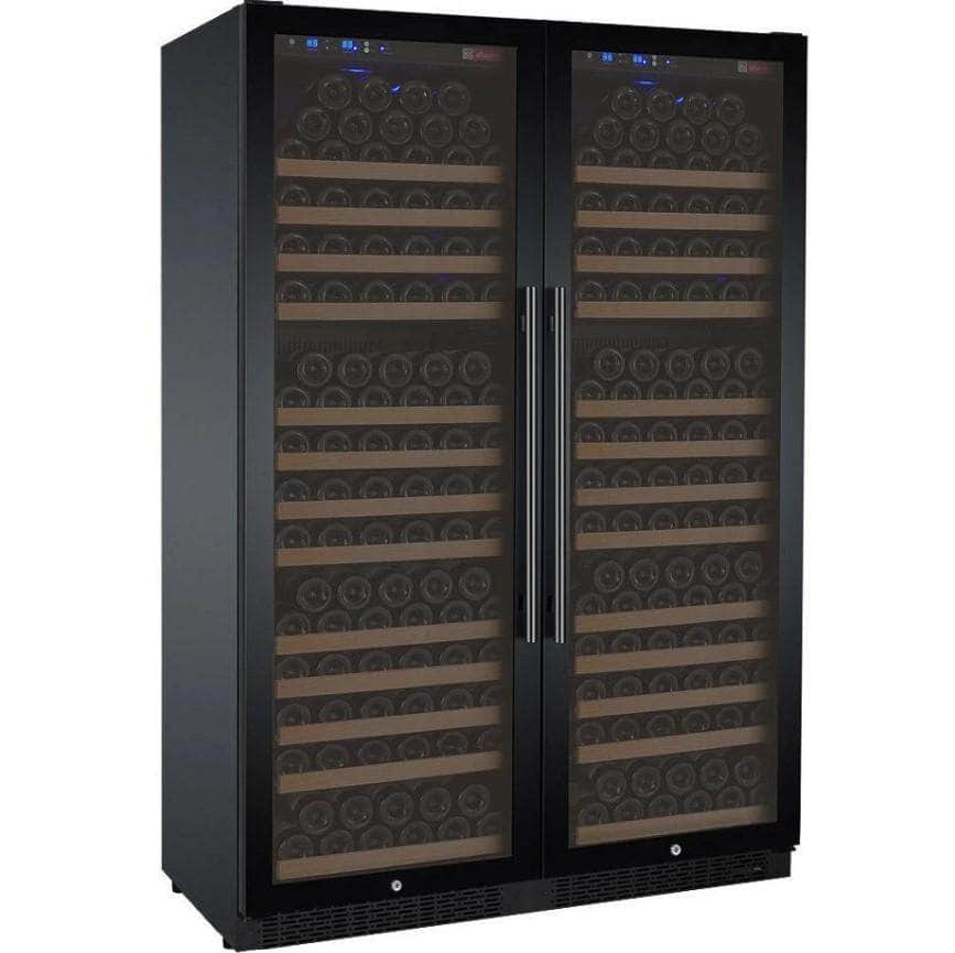 Allavino 47" Wide FlexCount II Tru-Vino 354 Bottle Dual Zone Black Side-by-Side Wine Refrigerator (2X-VSWR177-1B20) - PrimeFair