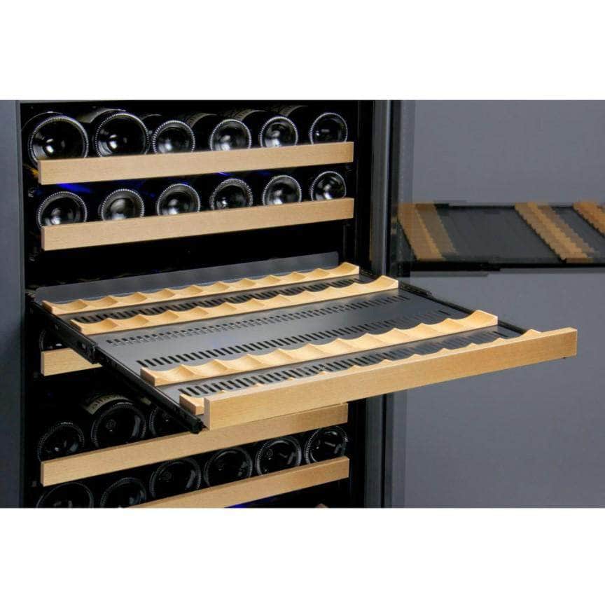 Allavino 47" Wide FlexCount II Tru-Vino 354 Bottle Dual Zone Black Side-by-Side Wine Refrigerator (2X-VSWR177-1B20) - PrimeFair