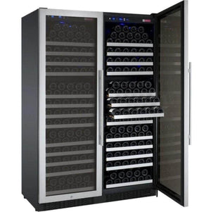 Allavino 47" Wide FlexCount II Tru-Vino 354 Bottle Dual Zone Stainless Steel Side-by-Side Wine Refrigerator (2X-VSWR177-1S20) - PrimeFair