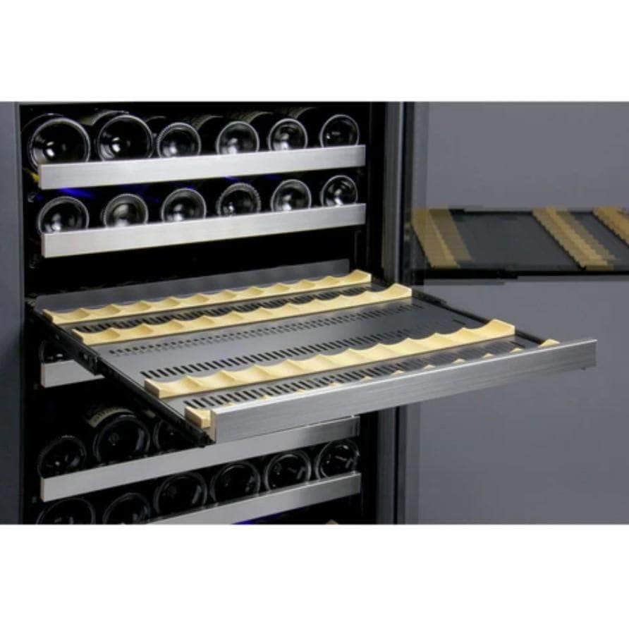 Allavino 47" Wide FlexCount II Tru-Vino 354 Bottle Dual Zone Stainless Steel Side-by-Side Wine Refrigerator (2X-VSWR177-1S20) - PrimeFair