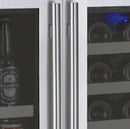 Allavino 47" Wide FlexCount II Tru-Vino 56 Bottle/124 Can Stainless Steel Side-by-Side Wine Refrigerator/Beverage Center (3Z-VSWB24-3S20) - PrimeFair