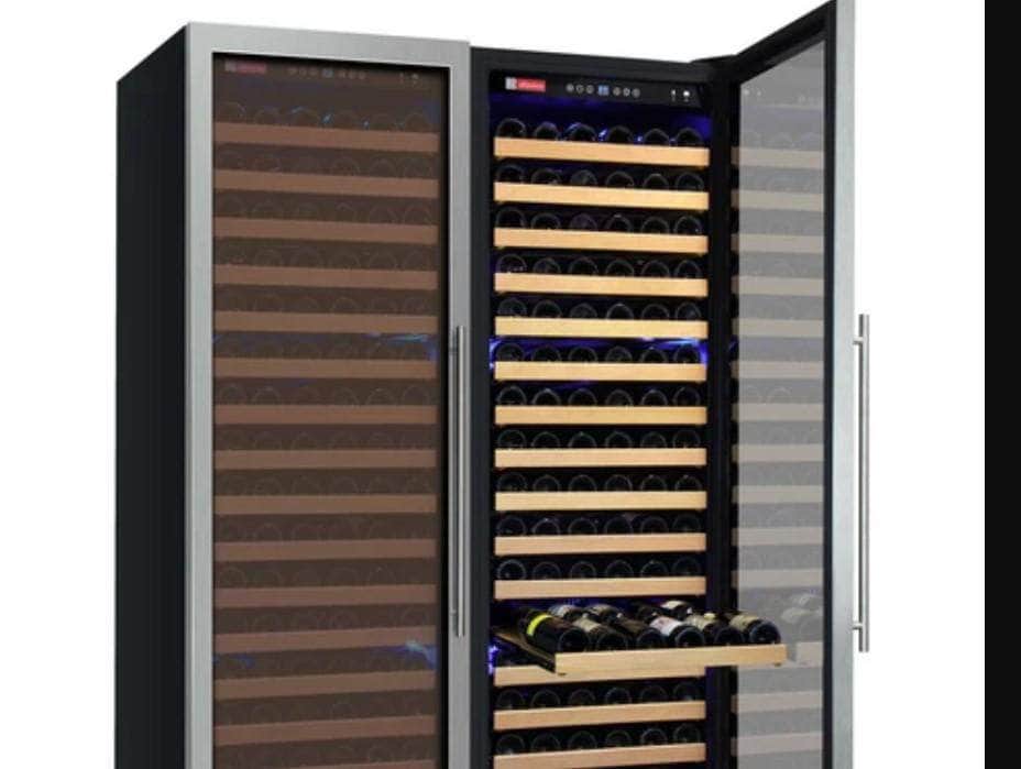 Allavino 48" Wide FlexCount Classic II Tru-Vino 348 Bottle Dual Zone Stainless Steel Side-by-Side Wine Refrigerator (2X-YHWR174-1S20) - PrimeFair
