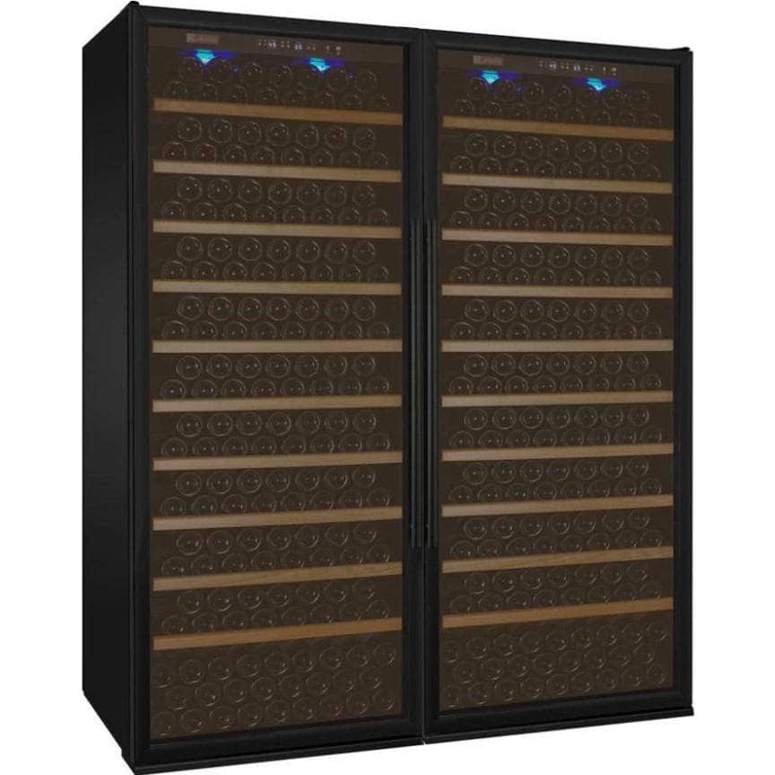 Allavino 63" Wide Vite II Tru-Vino 554 Bottle Dual Zone Black Side-by-Side Wine Refrigerator (2X-YHWR305-1B20) - PrimeFair