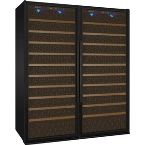 Allavino 63" Wide Vite II Tru-Vino 554 Bottle Dual Zone Black Side-by-Side Wine Refrigerator (2X-YHWR305-1B20) - PrimeFair