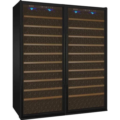 Allavino 63" Wide Vite II Tru-Vino 554 Bottle Dual Zone Black Side-by-Side Wine Refrigerator (2X-YHWR305-1B20) - PrimeFair