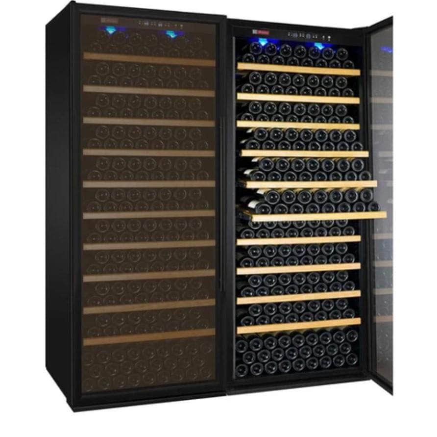 Allavino 63" Wide Vite II Tru-Vino 554 Bottle Dual Zone Black Side-by-Side Wine Refrigerator (2X-YHWR305-1B20) - PrimeFair