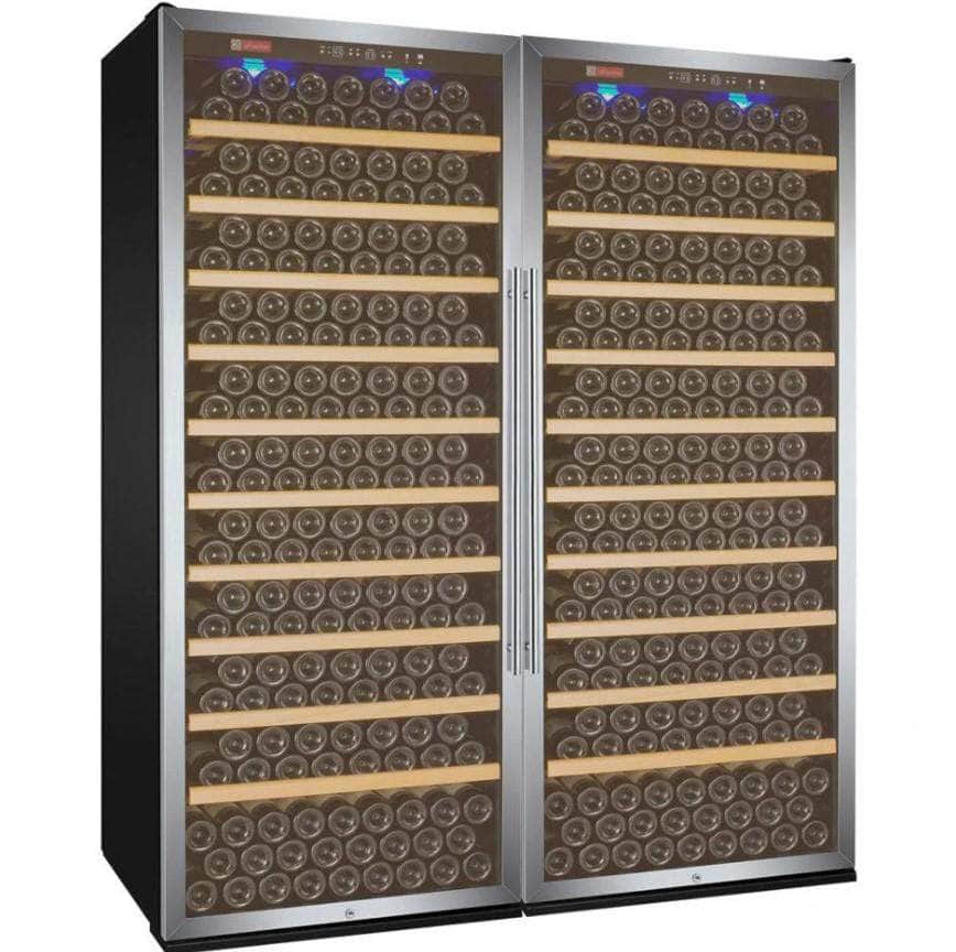 Allavino 63" Wide Vite II Tru-Vino 554 Bottle Dual Zone Stainless Steel Side-by-Side Wine Refrigerator (2X-YHWR305-1S20) - PrimeFair
