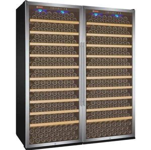 Allavino 63" Wide Vite II Tru-Vino 554 Bottle Dual Zone Stainless Steel Side-by-Side Wine Refrigerator (2X-YHWR305-1S20) - PrimeFair