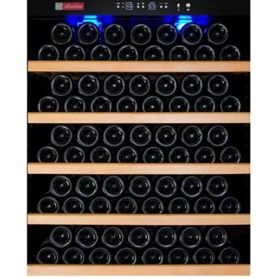 Allavino 63" Wide Vite II Tru-Vino 554 Bottle Dual Zone Stainless Steel Side-by-Side Wine Refrigerator (2X-YHWR305-1S20) - PrimeFair