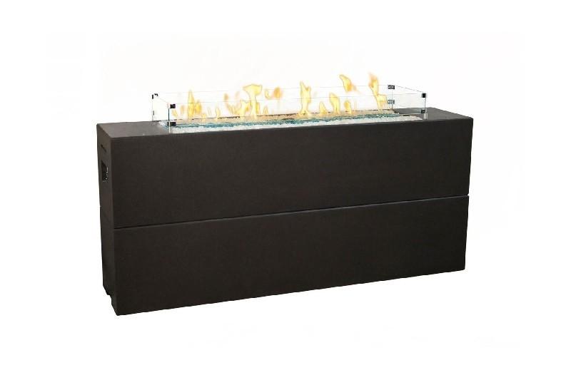 American Fyre Designs 72" Milan Tall Linear Gas Firetable 215-BA-11-M8NC