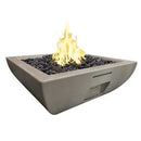 American Fyre Designs 36" Bordeaux Square Gas Fire Bowl 430-CB-11-M6NC