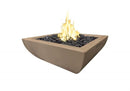 American Fyre Designs 30" Bordeaux Petite Square Gas Fire Bowl 431-CB-11-M6NC