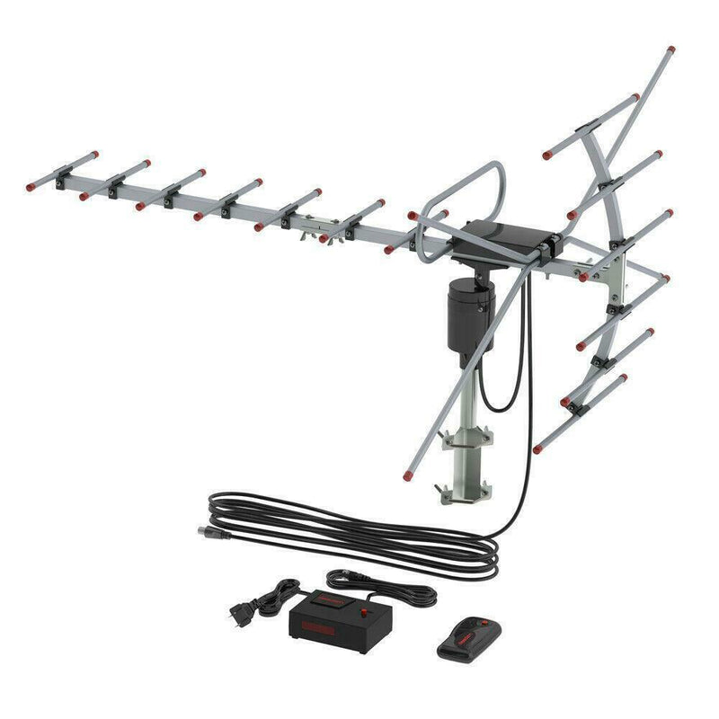 Premium Amplified Outdoor Antenna Digital Long Range Outside Television Antenna - primeply