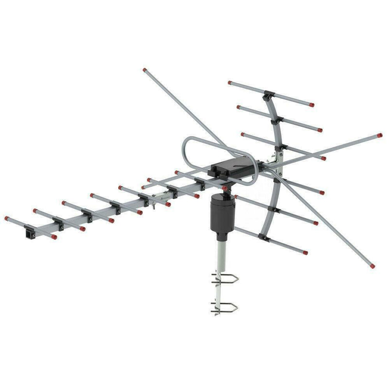 Premium Amplified Outdoor Antenna Digital Long Range Outside Television Antenna - primeply