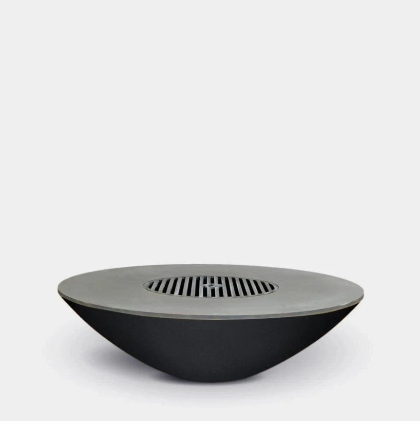 Arteflame Black Label Classic 40" Fire Bowl with Cook Top AFCL40CTBLK - MyBBQDirect