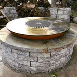 Arteflame Black Label Classic 40" Fire Bowl with Cook Top AFCL40CTBLK - MyBBQDirect