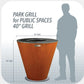 Arteflame Park 40" Grill for Public Spaces and High Traffic  ONE40PARK