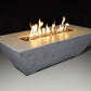 Athena Fireglass Olympus Linear 72x30 Concrete Rectangular Gas Fire Pit Table - ORECFT-723018 - MyBBQDirect