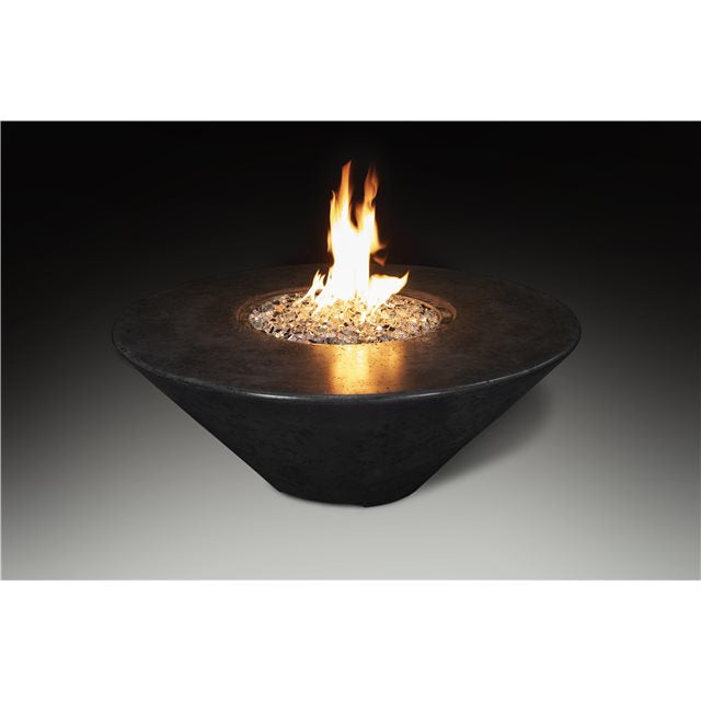 Athena Fireglass Olympus Round Fire Pit Table - ORFT-44D-BLK-NG - MyBBQDirect
