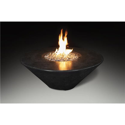 Athena Fireglass Olympus Round Fire Pit Table - ORFT-44D-BLK-NG - MyBBQDirect