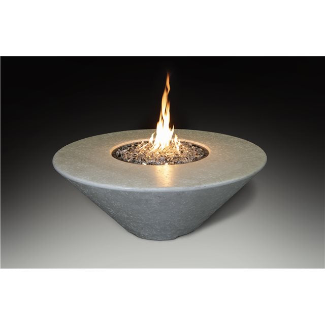 Athena Fireglass Olympus Round Fire Pit Table - ORFT-44D-BLK-NG - MyBBQDirect