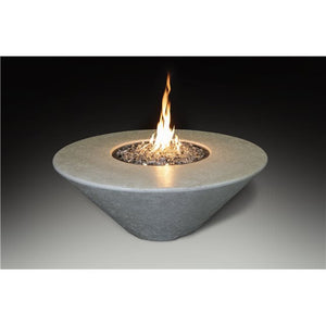 Athena Fireglass Olympus Round Fire Pit Table - ORFT-44D-BLK-NG - MyBBQDirect