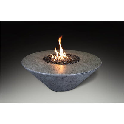 Athena Fireglass Olympus Round Fire Pit Table - ORFT-44D-BLK-NG - MyBBQDirect