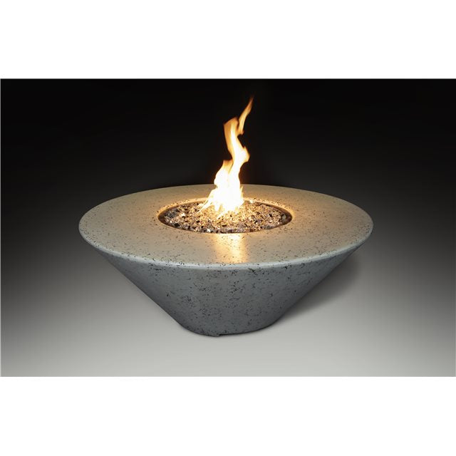 Athena Fireglass Olympus Round Fire Pit Table - ORFT-44D-BLK-NG - MyBBQDirect