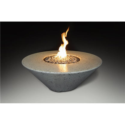 Athena Fireglass Olympus Round Fire Pit Table - ORFT-44D-BLK-NG - MyBBQDirect