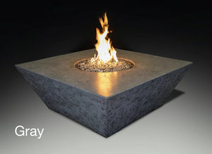 Athena Fireglass Olympus Square Fire Pit Table - OSQRFT-4848-BON-NG