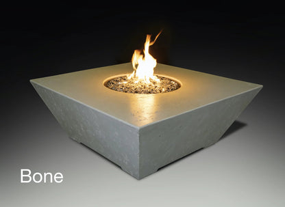 Athena Fireglass Olympus Square Fire Pit Table - OSQRFT-4848-BON-NG