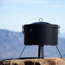 Buck Stove 18" Round Wood Burning Fire Pit with Diamond Pattern