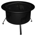 Buck Stove 30" Round Wood Burning Fire Pit with Wildlife Pattern