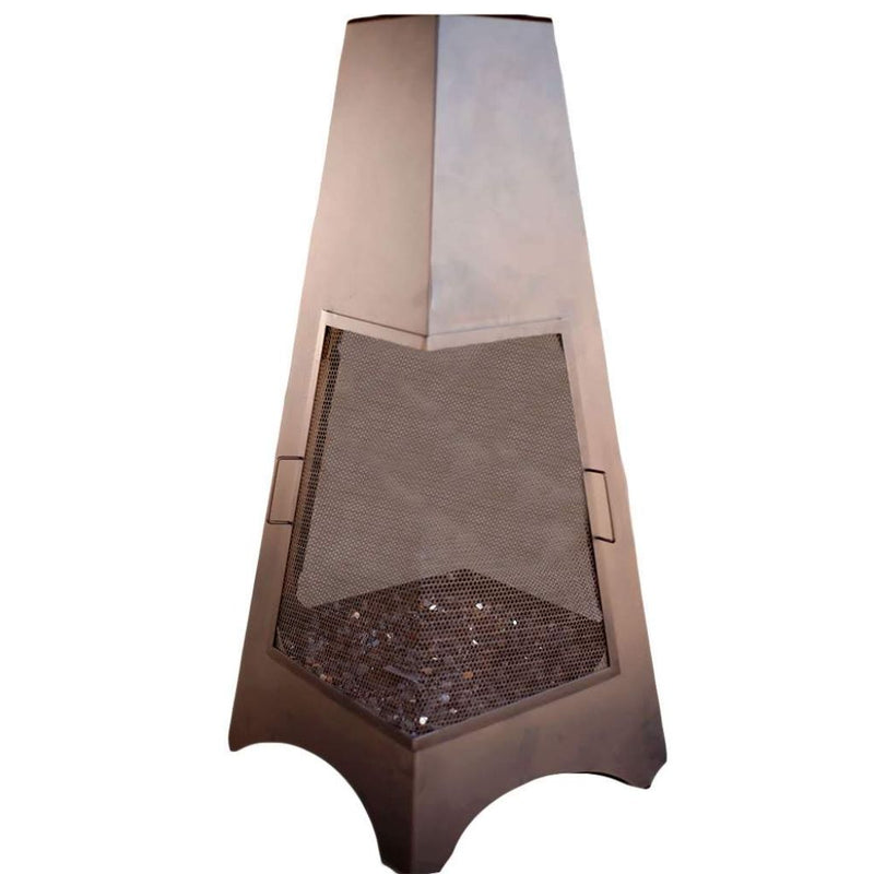 Buck Stove 46" Pyramid Outdoor Gas Chiminea with Screen