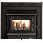 Buck Stove ZC74C zero-clearance wood fireplace, alternate door finish