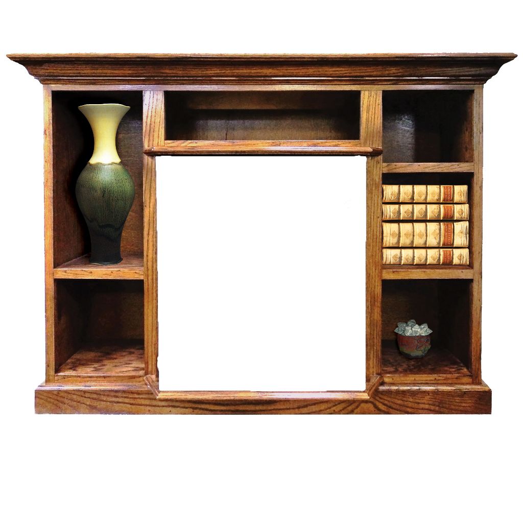 Buck Stove Prestige Bookcase Mantel Accessory for Model 1127/1110 Gas Stove - MyBBQDirect