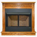 Buck Stove Standard Dark Oak Corner Mantel for Gas Stoves and Fireboxes