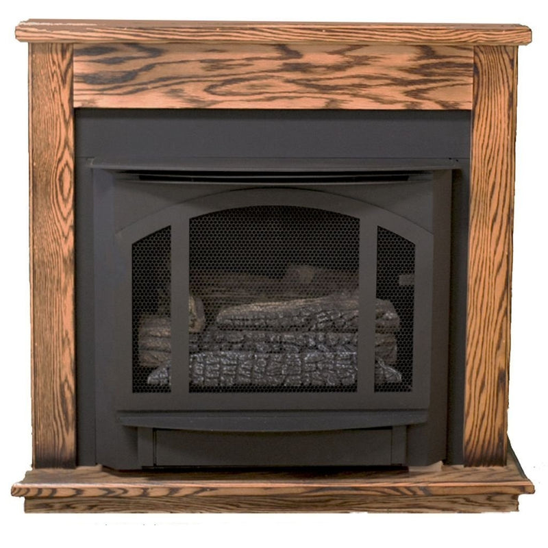 Buck Stove Standard Dark Oak Mantel for Gas Stoves and Fireboxes