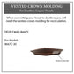 ZLINE Vented Crown Molding Profile 6 for Wall Mount Range Hood (CM6V-8667C)