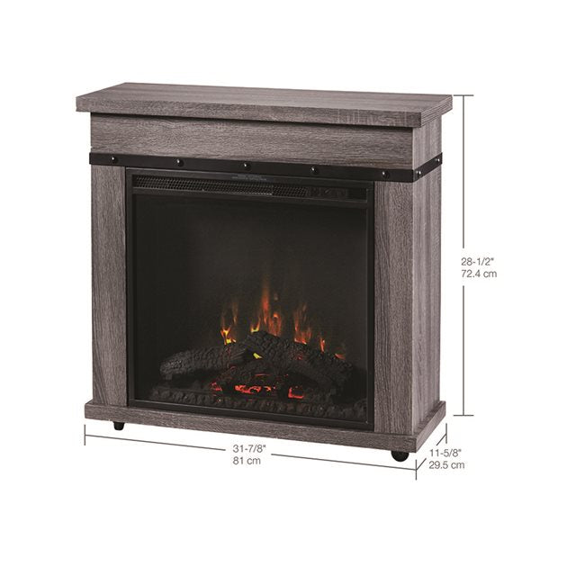 Dimplex 23" Morgan Electric Fireplace Mantel, Charcoal Oak