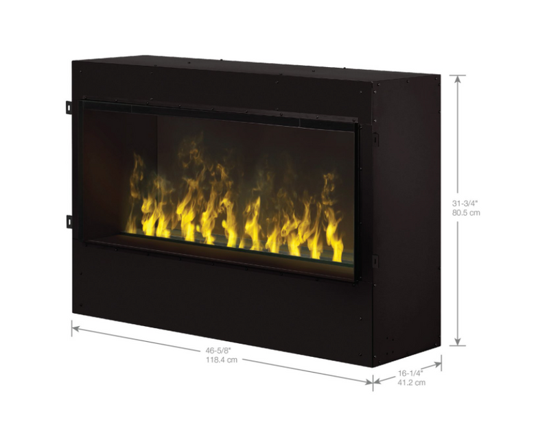 Dimplex - Opti-Myst Pro 1000 46-Inch Built-In Vapor Electric Fireplace