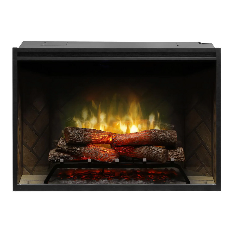 Dimplex Revillusion 36-Inch Built-In Electric Fireplace Weathered Concrete Gray