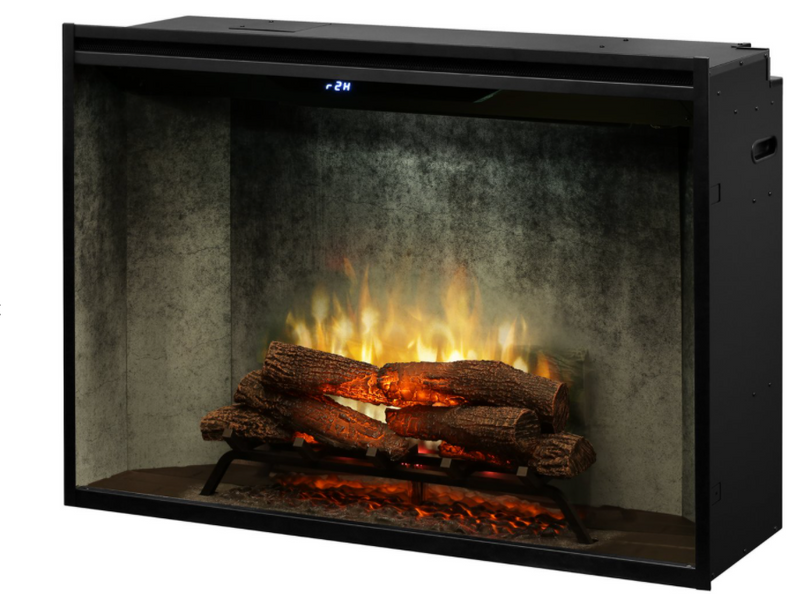 Dimplex Revillusion 42-Inch Built-In Electric Fireplace Weathered Concrete Gray
