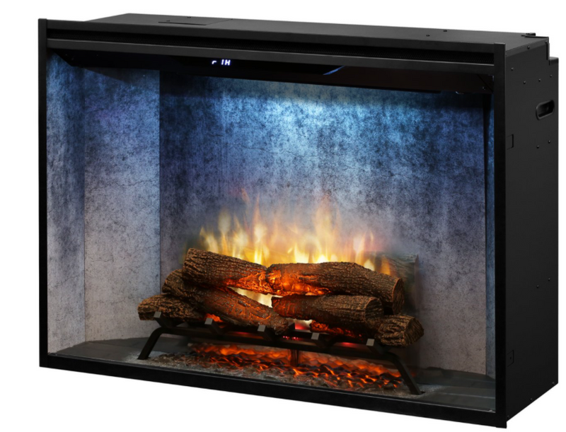 Dimplex Revillusion 42-Inch Built-In Electric Fireplace Weathered Concrete Gray