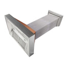 Ducted Fingerprint Resistant Stainless Steel Range Hood with Hand-Hammered Copper Shell (8654HH)