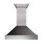 Ducted Fingerprint Resistant Stainless Steel Range Hood with Oil Rubbed Bronze Shell (8654ORB)