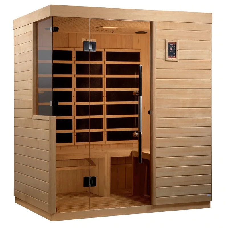 Dynamic Bilbao 3-person Ultra Low EMF (Under 3MG) FAR Infrared Sauna (Canadian Hemlock) DYN-5830-01