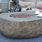 Elementi Boulder Cast Concrete Fire Table